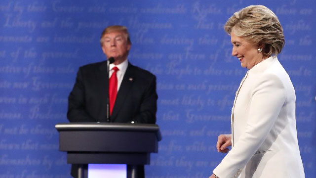 CNN: Номзодларнинг сўнгги дебатида Клинтон яна кўп овоз тўплади