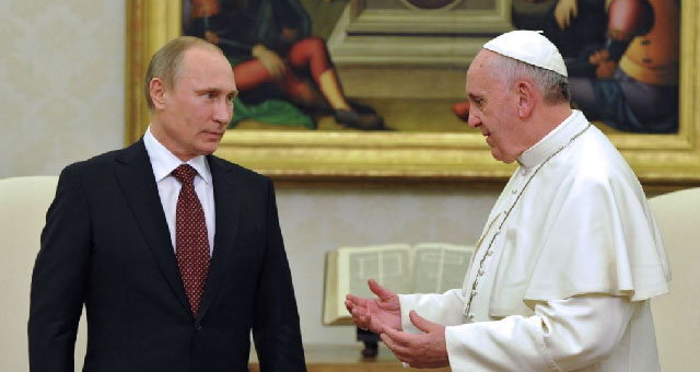 Путин Рим папасини 80 ёши билан табриклади