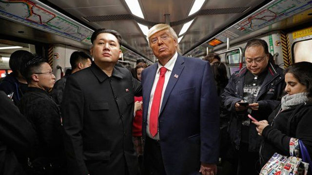 Дональд Трамп ва Ким Чен Ин Гонконгдаги метрополитенда “учрашишди”