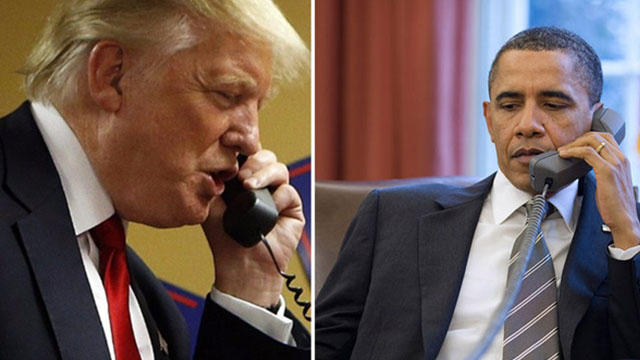 Обама ва Трамп можароси: телефон қўнғироқлари ёзиб олинган