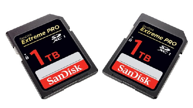 SanDisk SD-хотира карталарининг сиғими 1 террабайтга етди